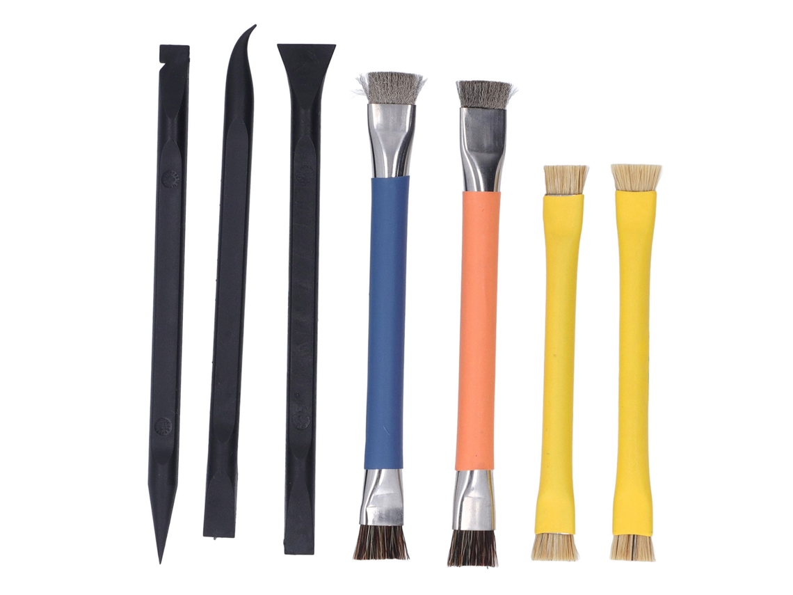 Kit De Limpieza Y Reparación Electrónica Con Palanca Antideslizante Y Cepillos De Doble Extremo.