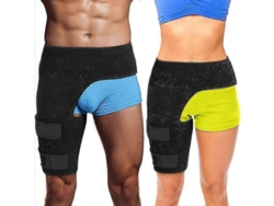 Cinta de suporte para quadril Rebe-Hip para alívio da dor ciática, manga de compressão para tendão e articulação da coxa - ajustável