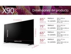 TV SONY XR55X90KAEP (LED - 55'' - 140 cm - 4K Ultra HD - Smart TV)