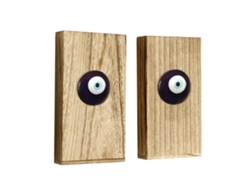Estantería de pared de madera de 2 piezas para flores y plantas secas, hogar, dormitorio