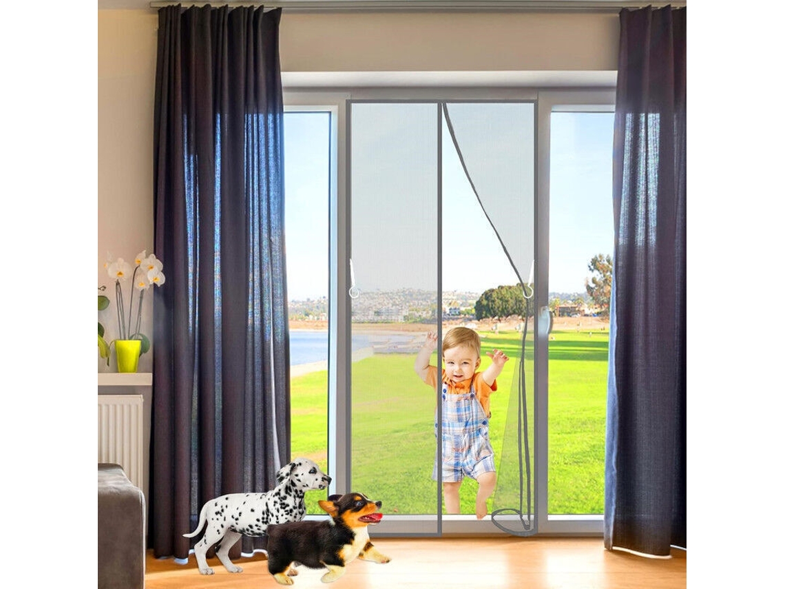 Mosquitera Magnética, Para Puertas Y Ventanas, 220 Cm.