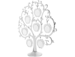 Marco De Fotos De Mesa De Metal Blanco Con Diamantes De Imitación, Diseño De Árbol Creativo, Decorativo Para Bodas Y