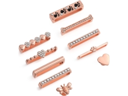 Anillos Decorativos De Metal, Elegantes Dijes Para Pulseras De Reloj.
