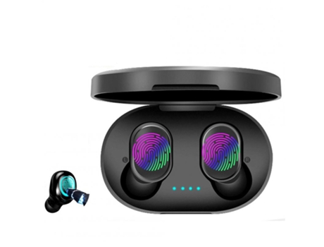 Auriculares Bluetooth True Wireless A6S con mini altavoz con control táctil para llamadas deportivas binaurales Negro