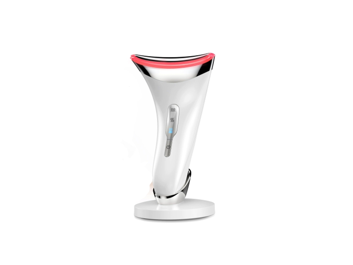 Instrumento de belleza multifunción: modos de calentamiento a 45 °C y masaje triple (blanco) IKIKSO