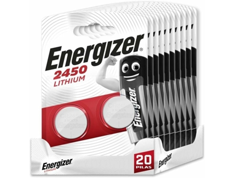 ENERGIZER - Pack de 20 Pilas Especiales 2450 una Pila para una Necesidad, sin Mercurio añadido y Potencia para Dispositivos pequeños
