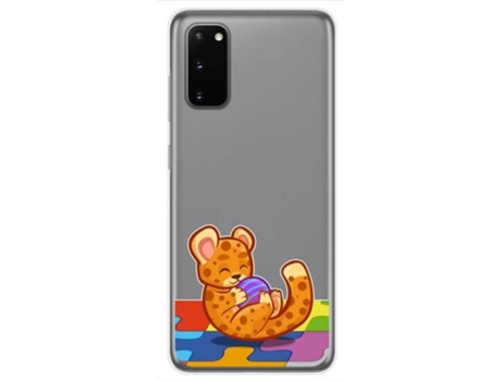 Carcasa Samsung Galaxy A41 TUMUNDOSMARTPHONE Dibujos Transparente Multicolor