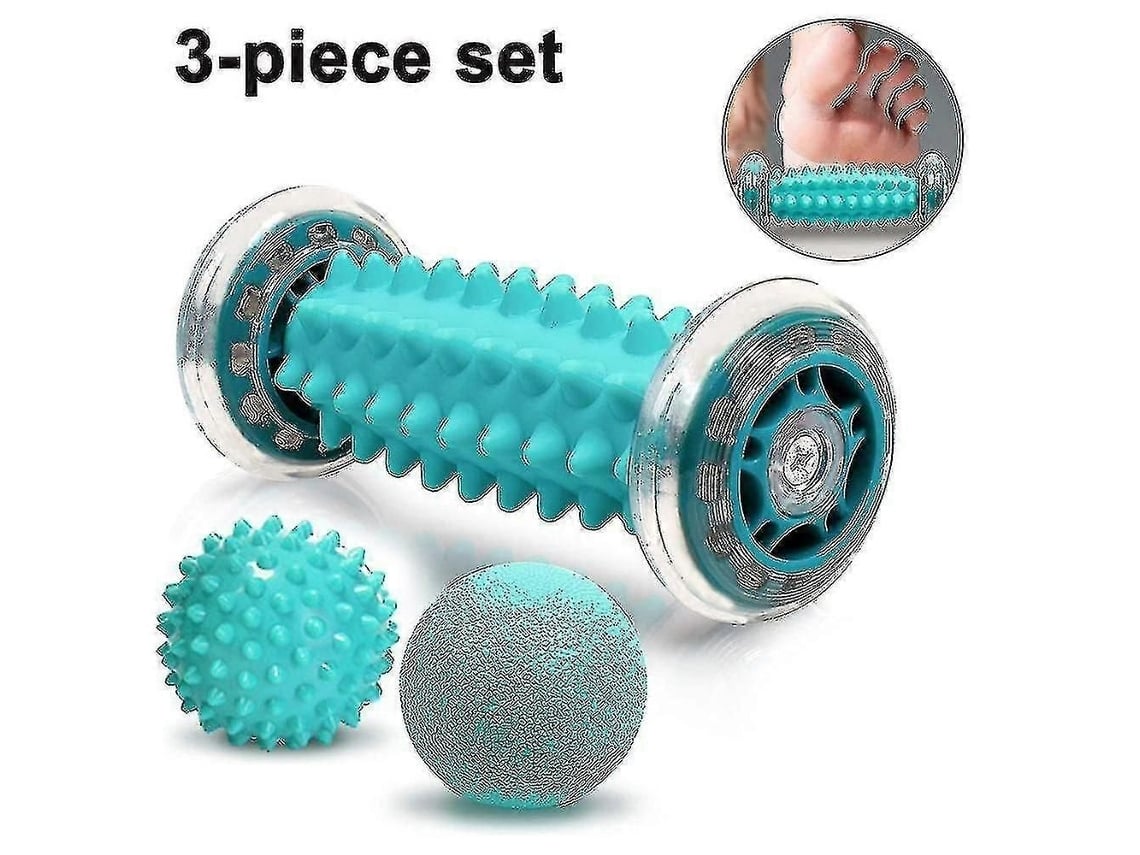 Rolo De Massagem Nos Pés E Conjunto De Bolas De Massagem Espetadas,3pcs