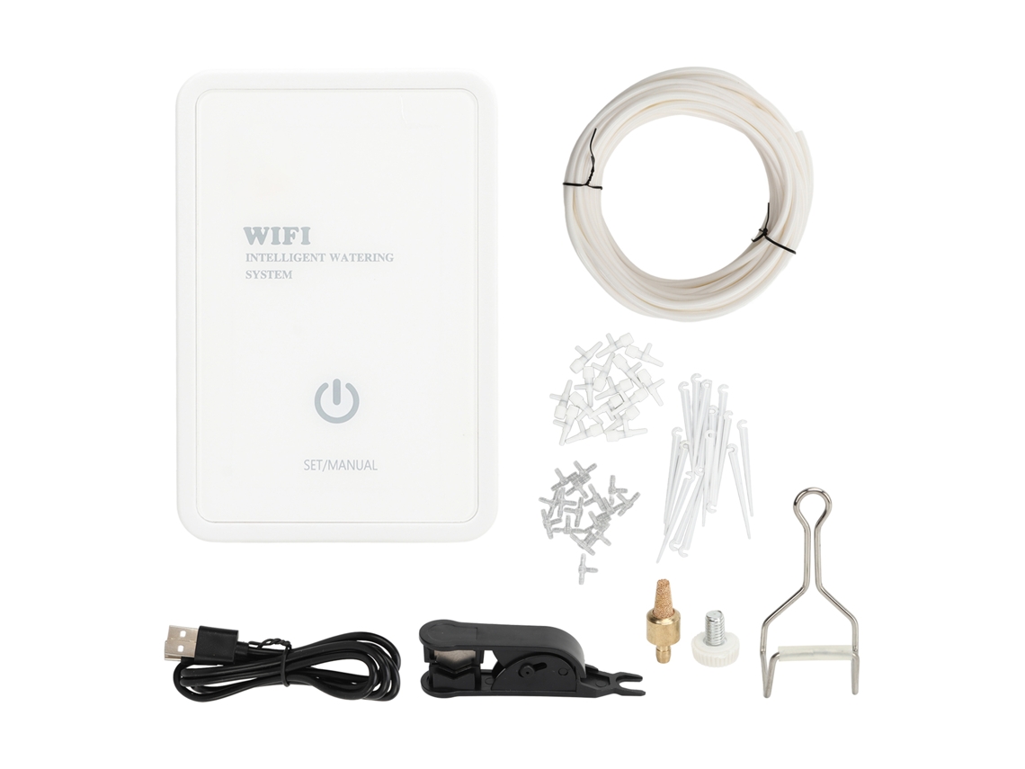 Sistema De Riego Automático Wifi 5v 1a 2.4ghz Para Plantas De Interior, Jardín Y Hogar.