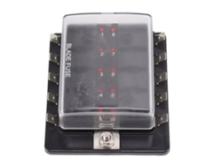 Caja De Fusibles Atc Ato Impermeable Con Indicador Led Para Coches Y Barcos, 10 Vías, 32 V Cc.