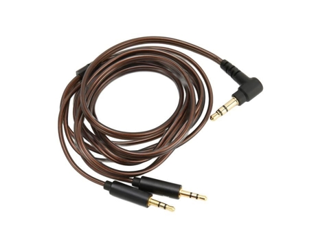 Cable de repuesto HURRISE para 3 cables de auriculares de 3,5 mm a doble cable de pieza de video para auriculares estéreo de 2,5 mm