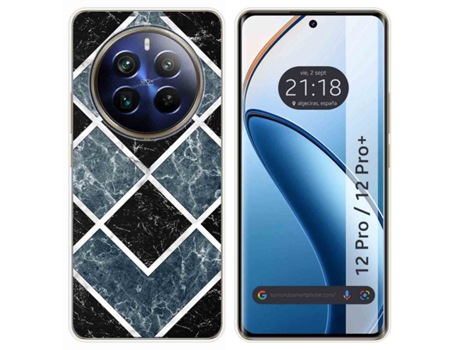 Funda Diseño Mármol para Realme 12 Pro 5G / 12 Pro Plus 5G TUMUNDOSMARTPHONE Silicona Multicolor