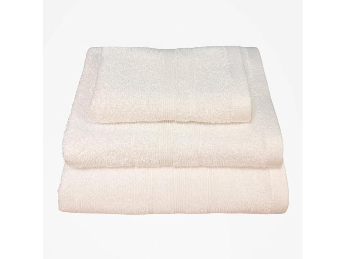 Pack de 3 Toallas de Baño ONIRICA Ibiza (450gr - Blanco)
