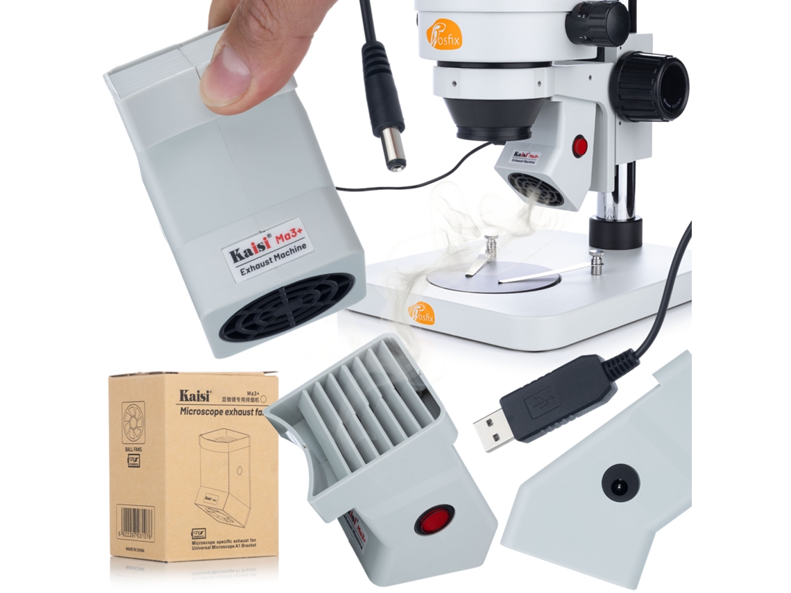 Pieza de repuesto para el minimicroscopio Ma3+ – Absorción de vapor | USB 12 V | Compatible con Rosfix Planets Pro