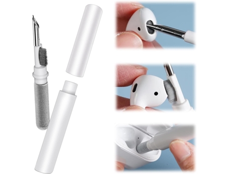 Bolígrafo de limpieza Bluetooth para auriculares inalámbricos, kit de limpieza para Airpods Pro 1 2| Herramientas de limpieza de estuches para auri...