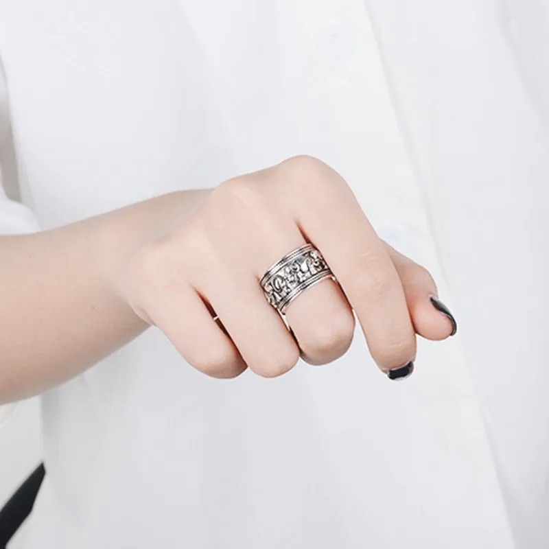Anillo De Elefante Vintage Único Y Nuevo, Joyería De Boda Para Mujer