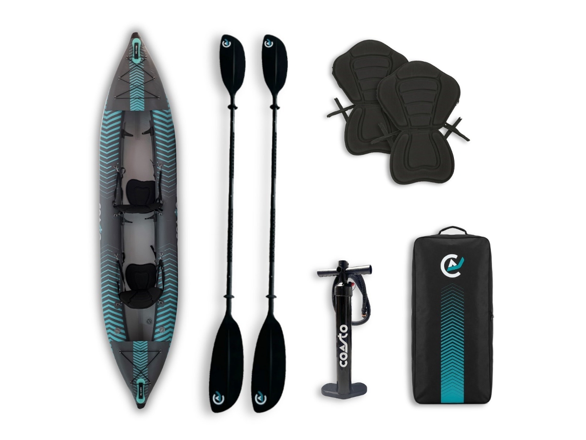 Kayak Hinchable 2 Plazas Coasto Liberty - 426x81cm/14'x32" - Max 220kg - Pvc Laminado Y Dropstitch
