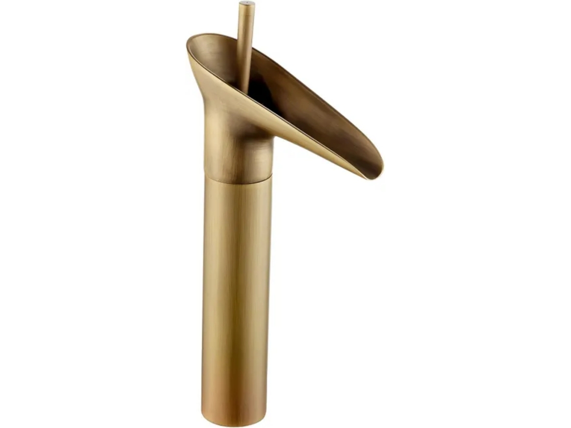 Grifo De Baño De Bronce Antiguo, Grifo Mezclador Alto Para Lavabo, Grifo De Baño Con Válvula De Cerámica, G 3/8