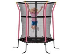 Cama Elástica Infantil De Ø163,5 Cm, Con Red De Seguridad Acolchada, Estructura De Acero Y Capacidad Para 50 Kg.