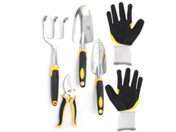 Kit De Herramientas De Jardinería De 5 Piezas Con Pala Para Trasplante, Tijeras Y Guantes.