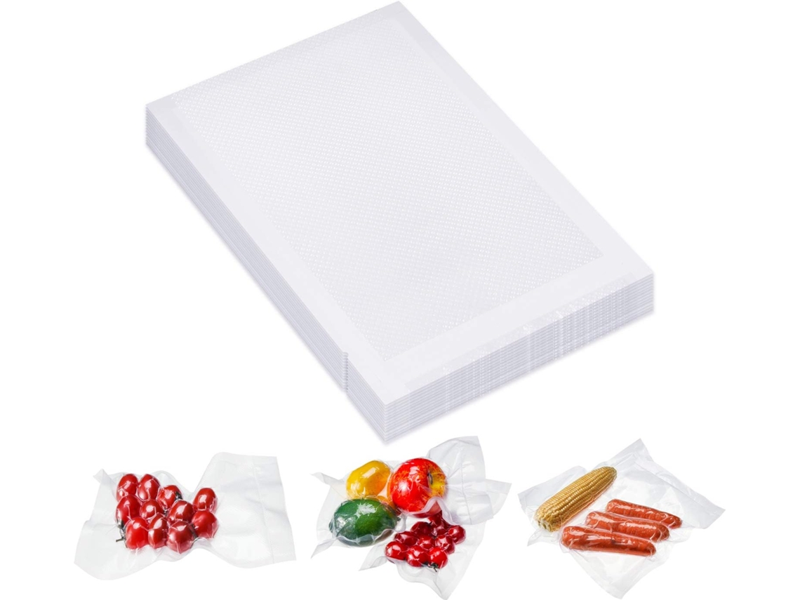 Bolsas De Vacío Resistentes Para Alimentos, Para Conservación Y Congelación (100 Unidades/7x10cm) Gertiz