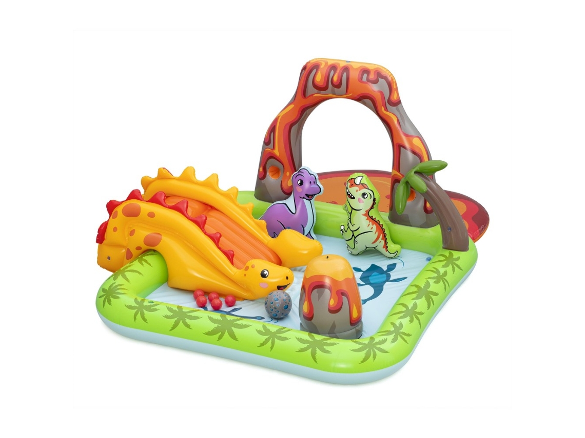 Parque infantil hinchable con dinosaurios Volcán 262x188 cm Bestway