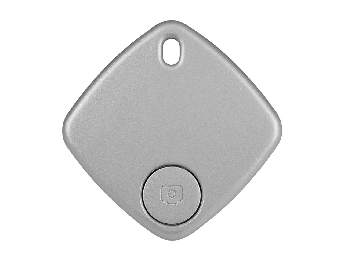 Rastreador Bluetooth Anti-pérdida Smart Finder Mini Localizador De Llaves, Mascotas Y Carteras Con Alarma Plata