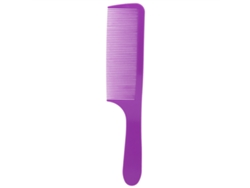 Peine De Plástico Con Dientes Finos Y Curvos Para Desenredar Y Cortar El Cabello - Uso En Salones De Belleza Y En Casa - Morado