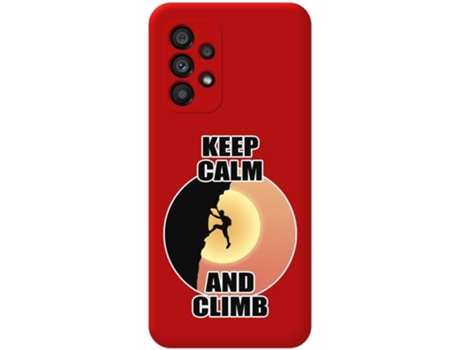 Carcasa para Samsung Galaxy A53 5G TUMUNDOSMARTPHONE Silicona Líquida Dibujos Rojo