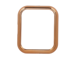 Capa Tpu De Bumper Com Proteção Total De Tela Eletroplatada A Vácuo Para Realme Watch 2 Pro - Rose Gold