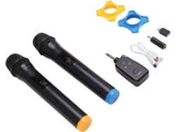 Micrófono Dinámico Portátil Para Karaoke Con Receptor Recargable Para Dj
