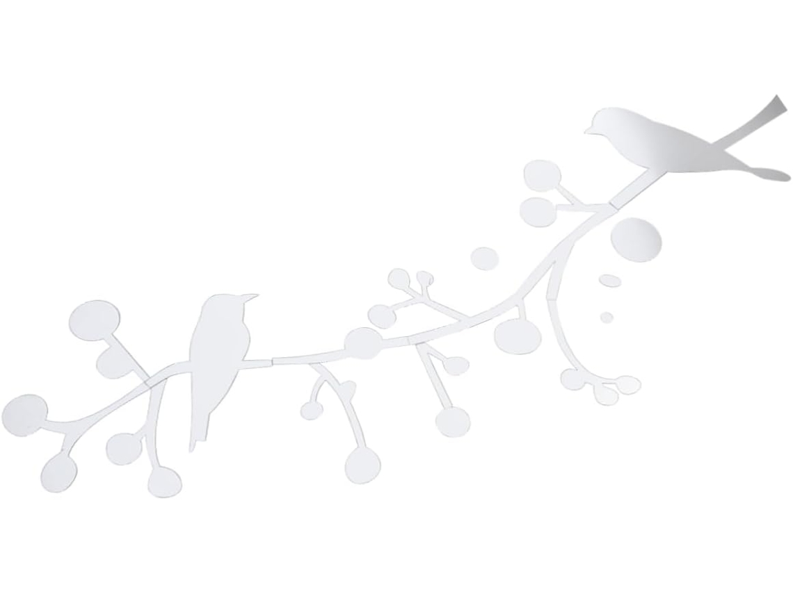 Adhesivo Decorativo De Pared De Acrílico Plateado Con Efecto Espejo, Removible Y Ligero, Ideal Para Decoración.