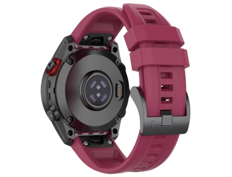 Correa de Silicona liberación rápida para Garmin Fenix 7/Epix Gen2/Descent G1/COROS VERTIX - vino tinto