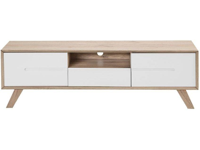 Mueble TV marrón/blanco BELIANI Forester