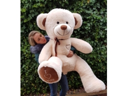Osito de peluche color crema bordado Te amo 160 cm B.active