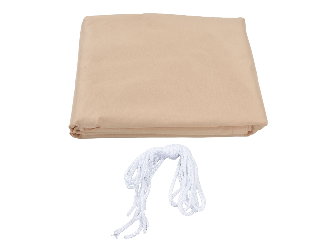 Toldo cuadrado beige de 2x3 m, duradero, impermeable y portátil.