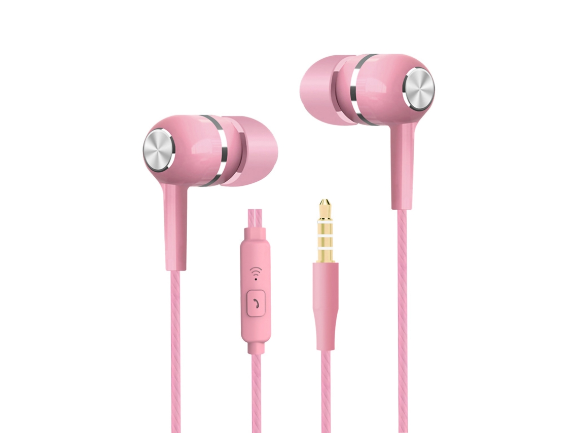 Auriculares Deportivos Cableados (estereo Con Graves Potentes Intrauditivos Con Micrófono)
