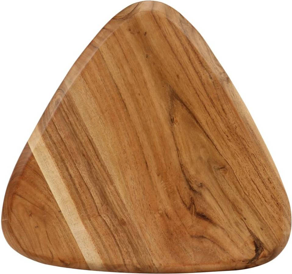 Vidaxl Acacia 2x taburetes bar triangulares banco silla asiento elevado mueble conjunto 2 de madera maciza cocina