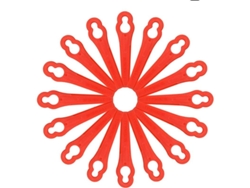 50 cuchillas de repuesto para cortacésped de plástico de 83 mm para Frt18a Frt20a1 Lidl Ian 282232