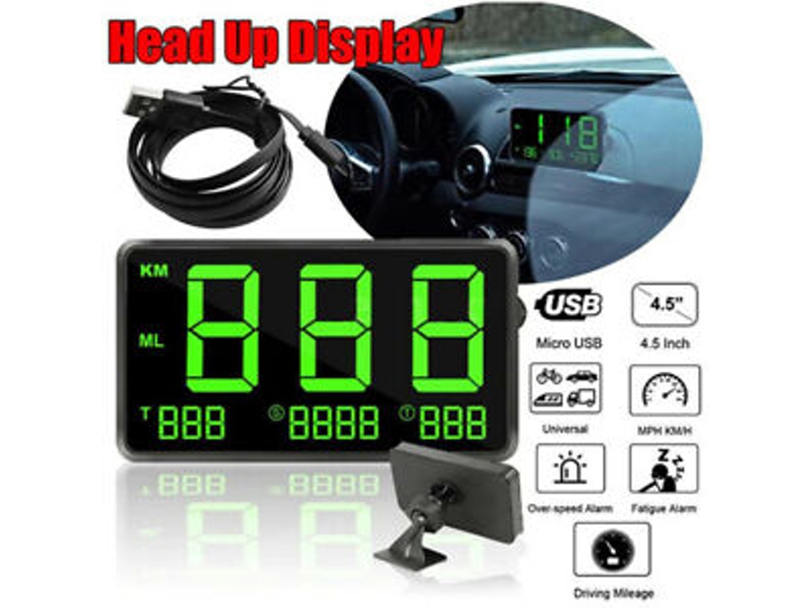 Velocímetro GPS digital universal para coche, muestra la velocidad en km/h/mph para motocicleta Zeuxo