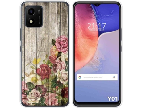 Carcasa Vivo Y01 TUMUNDOSMARTPHONE Dibujos Madera 08 Multicolor