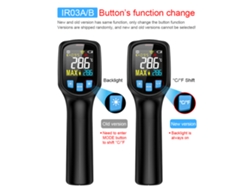 Termómetro Infrarrojo Digital Lcd Industrial Mestek -50~400℃ Con Emisividad Ajustable