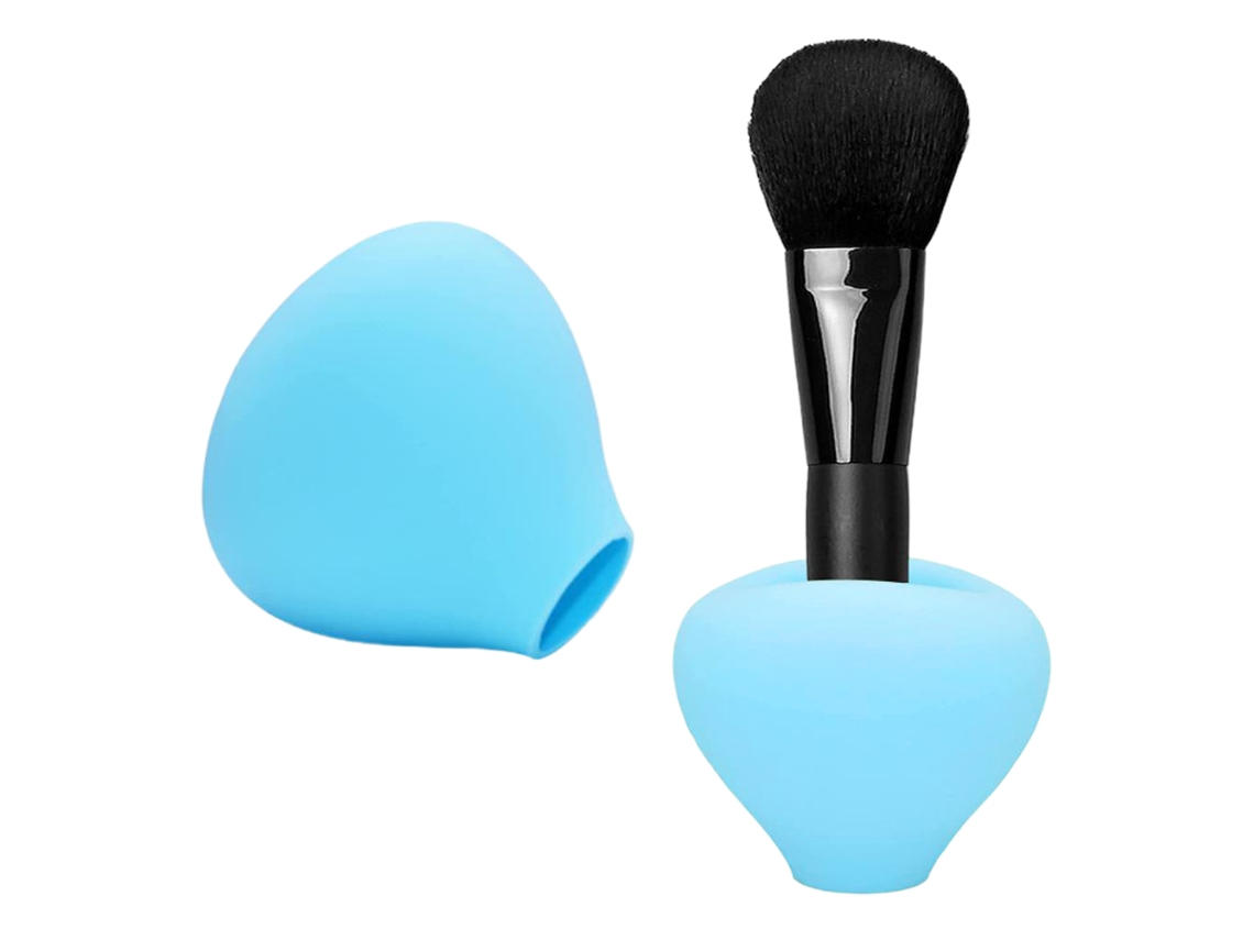 Capas E Suporte Reutilizáveis De Silicone Para Pincéis De Maquiagem Para Viagem E Casa