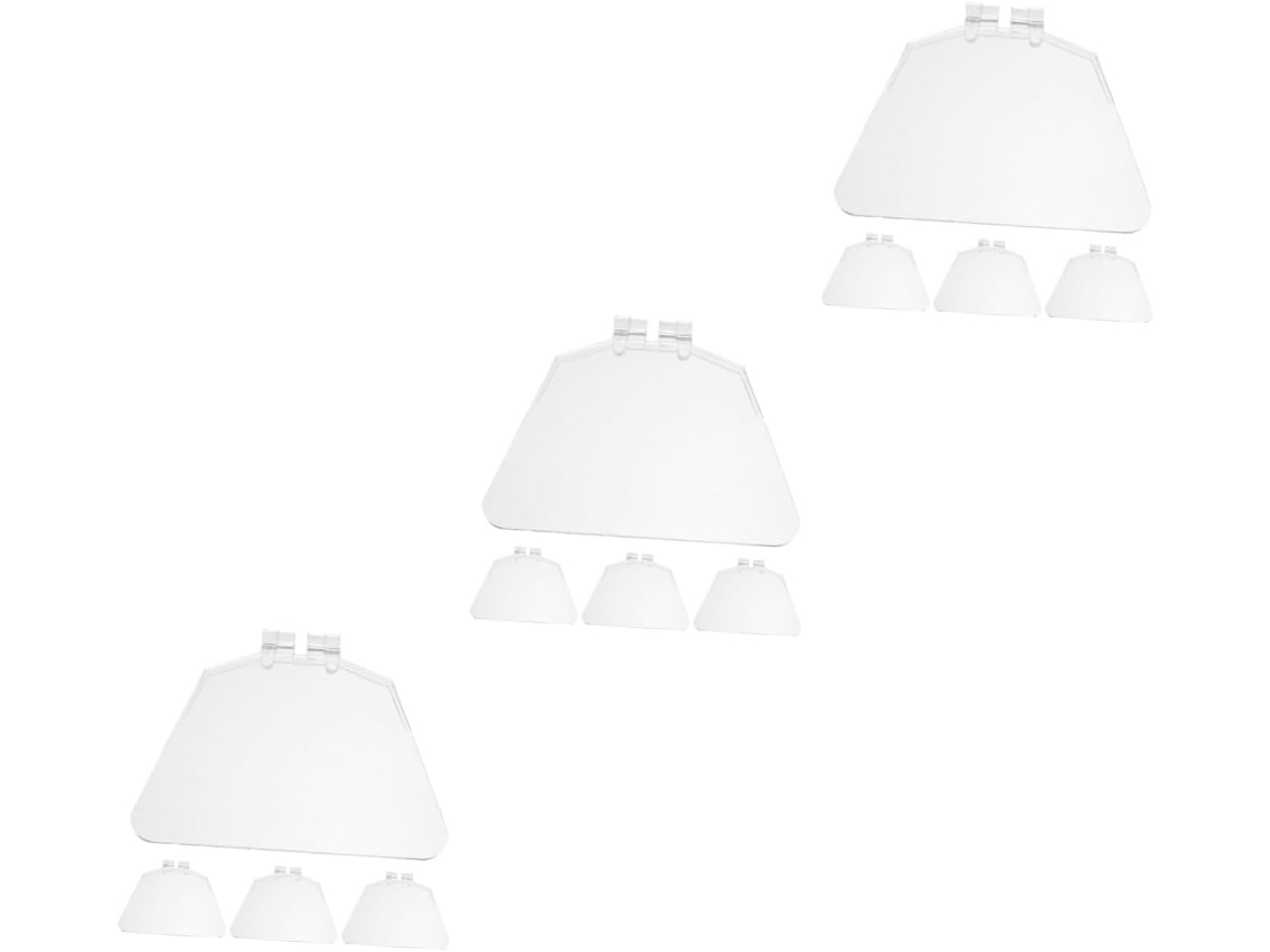 12 Oculares Transparentes Para Pantalla De Amoladora Para Soldadura Y Rectificado.