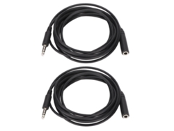 Cable De Extensión Para Auriculares De 2 Piezas, Conector Aux Macho A Hembra De 3,5 Mm, Cable De Extensión Para