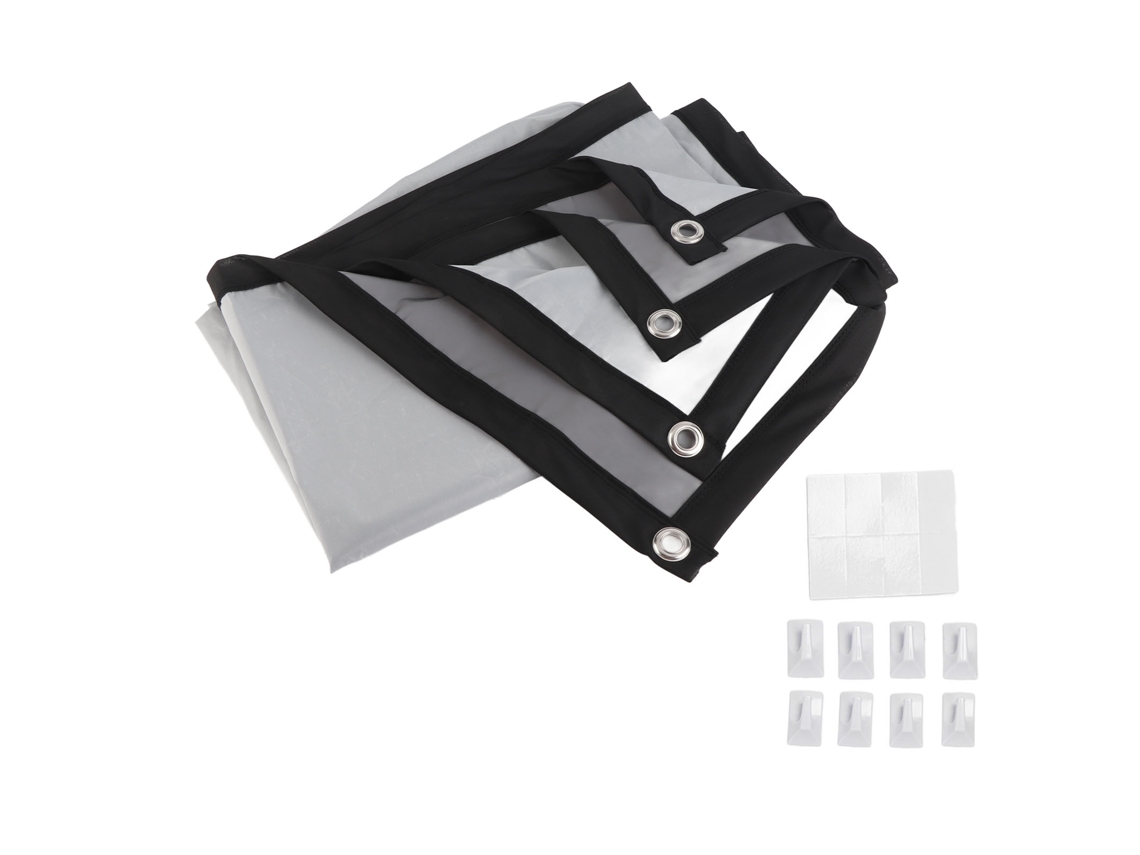 Pantalla De Proyector, 72 Pulgadas 16:9 Pvc Antirreflejo, Plegable Y Portátil Para Montaje En Pared