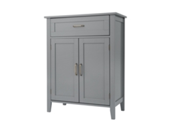 Armario de Baño TEAMSON Home (Madera - Gris - 85.1 cm)