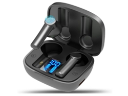 YEMAESRE Auriculares Sin LED Incorporado Bluetooth Impermeables Tela Negro