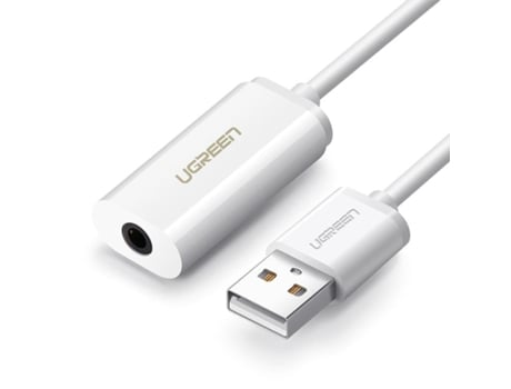 Adaptador de Sonido Externa SLOWMOOSE Usb para PC / Ps4 Pro 2 en 1 Blanco
