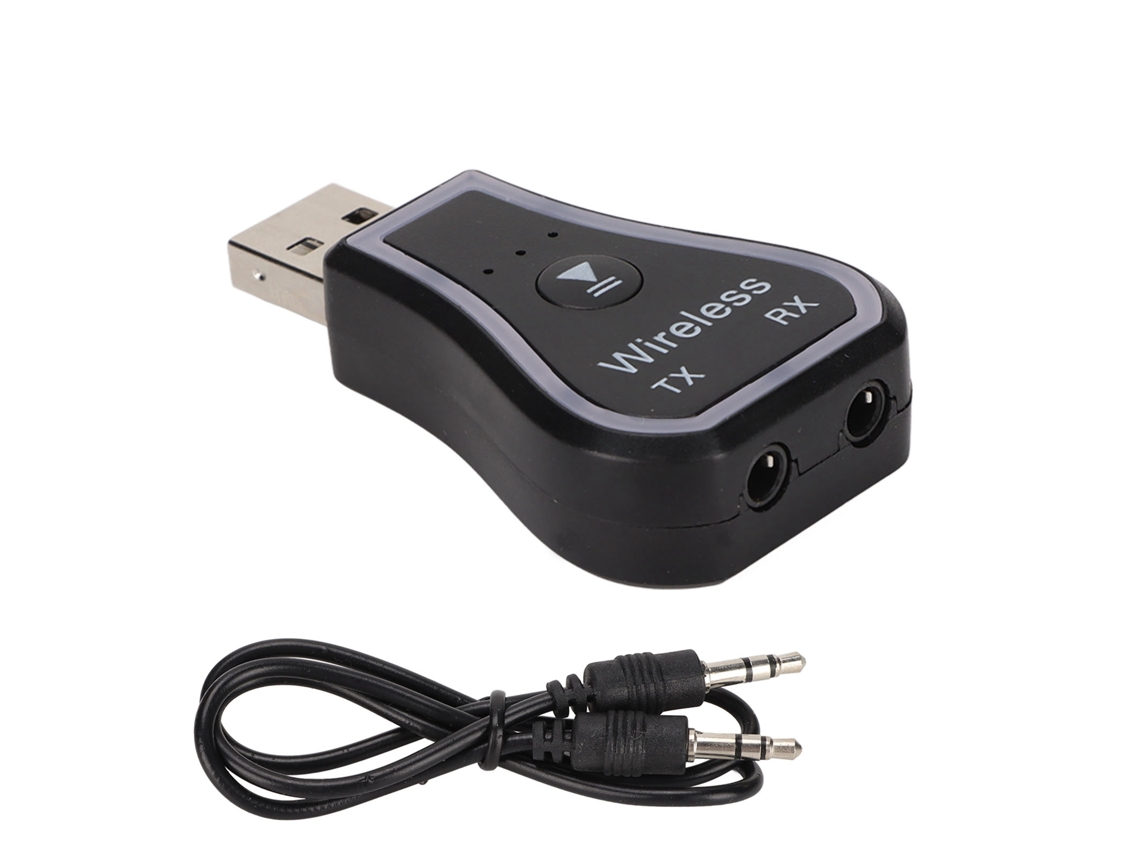 Transmisor/receptor Bluetooth 5.0 2 En 1 Con Luz Ambiental Rgb Y Adaptador Usb Para Sistemas De Tv Y Estéreo Domésticos.